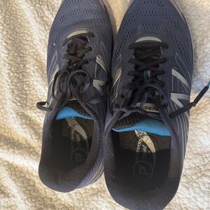 New Balance Men's Dark Blue and Silver Running Shoes